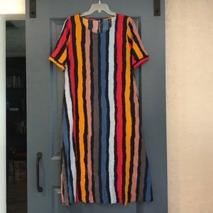 Colorful Striped Lightweight Dress